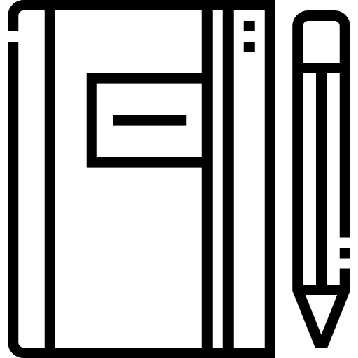 Notebook business education book icon