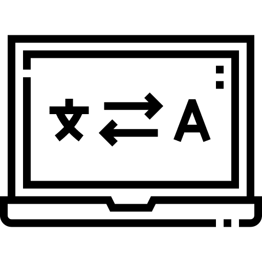 Computer monitor elearning online learning icon
