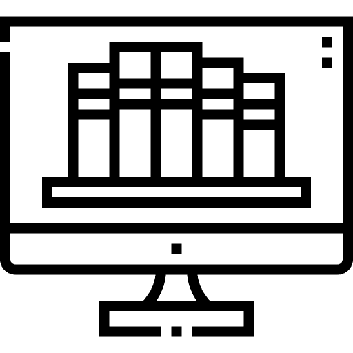 Online library study online learning education icon