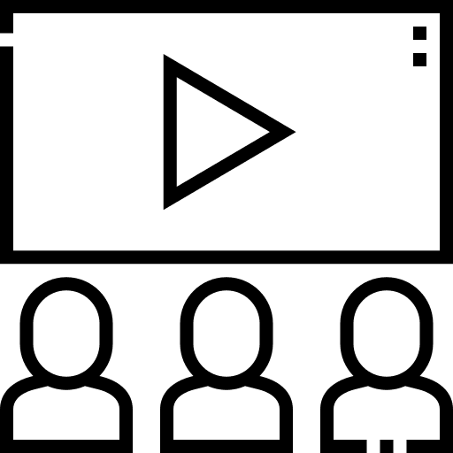 Streaming computer multimedia technology icon