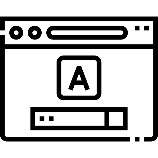 Website language programing language seo and web icon
