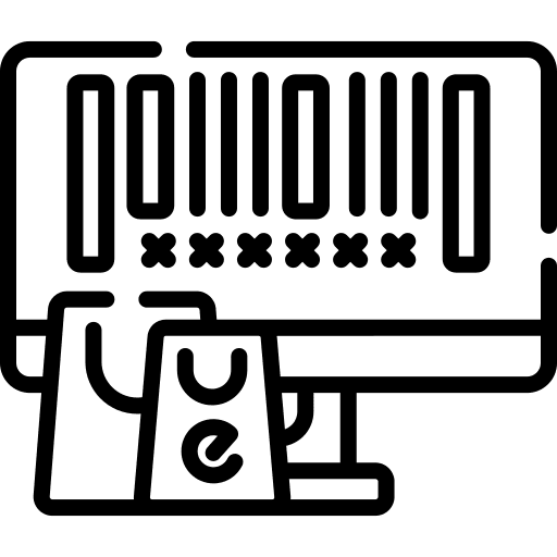 Barcode barcode product online store icon Barcode barcode product online store icon