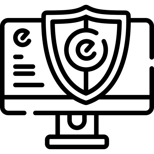 Data protection access internet network icon Data protection access internet network icon