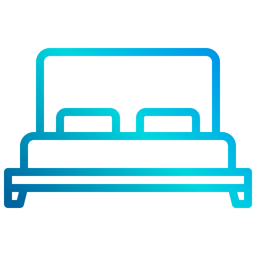 Bed queen real estate sleep icon