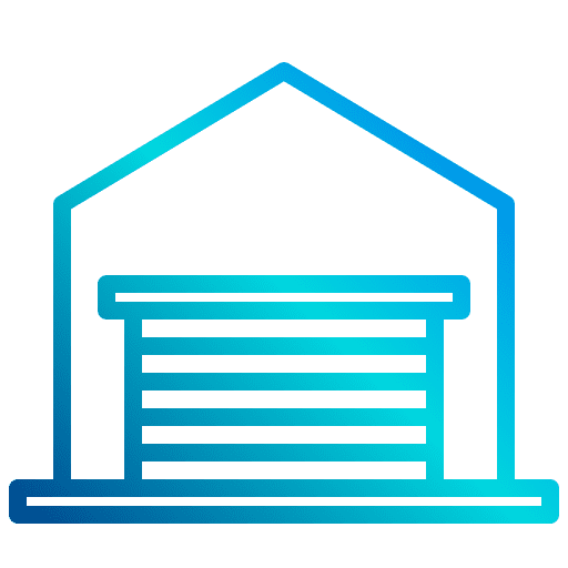 Garage building door mechanic icon