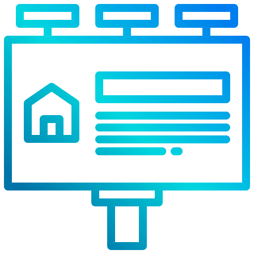 Billboard advertisement digital signage billboard icon Billboard advertisement digital signage billboard icon