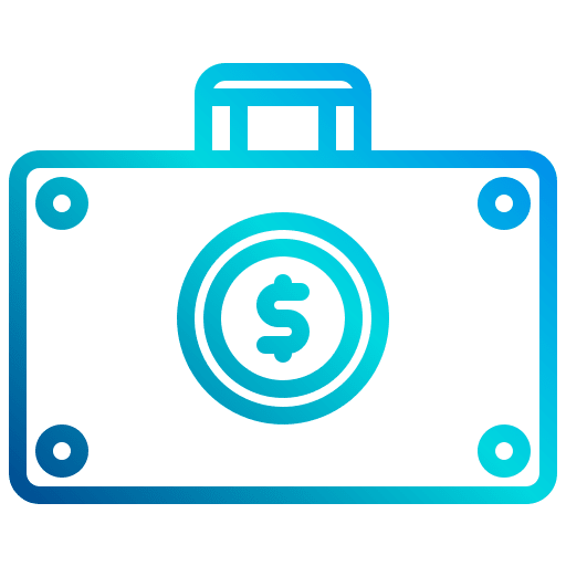 Briefcase business and finance loan property icon Briefcase business and finance loan property icon