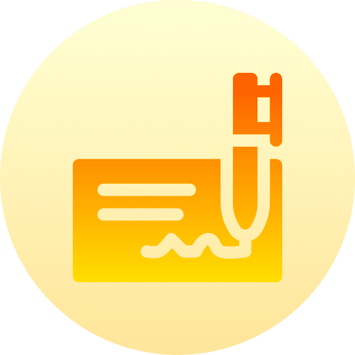 Bank check funds business cheque icon Bank check funds business cheque icon