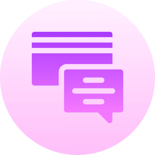 Credit card messages technology money icon Credit card messages technology money icon
