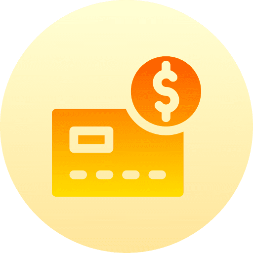 Credit card payment method debit card ecommerce icon