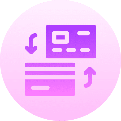 Transfer payment arrow business and finance icon