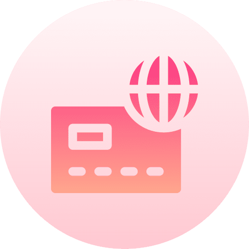 Credit card earth grid business and finance world icon Credit card earth grid business and finance world icon