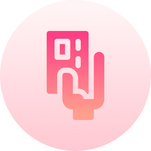 Credit card hand debit card pay icon Credit card hand debit card pay icon