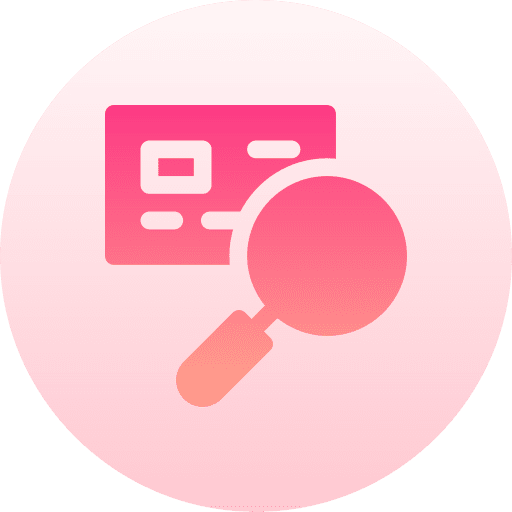 Cvv fintech debit card magnifier icon Cvv fintech debit card magnifier icon