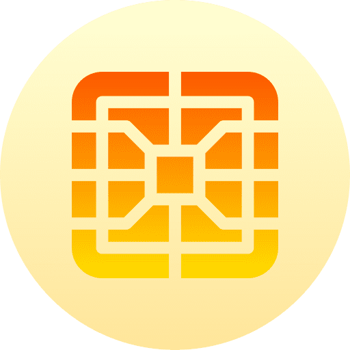 Chip pay card money electronics icon Chip pay card money electronics icon