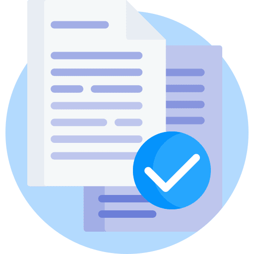 Documents schedule check document icon