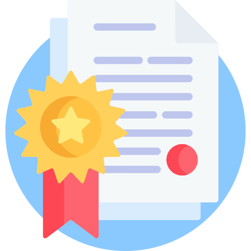 Audit medal star document icon Audit medal star document icon
