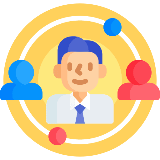 Connection users business and finance boss icon Connection users business and finance boss icon