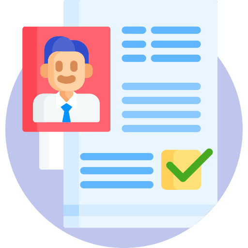 Employee employee files and folders business and finance icon