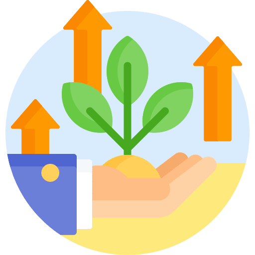 Growth money hand growth icon Growth money hand growth icon