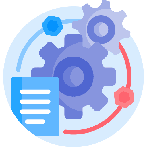 Management circle management file icon Management circle management file icon