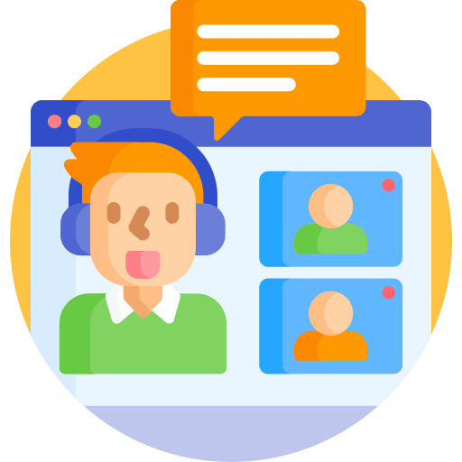 Online meeting video meeting seminar icon Online meeting video meeting seminar icon