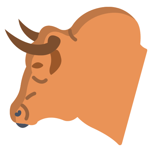 Bull bull animals head icon