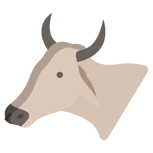 Cow animals cattle animal kingdom icon