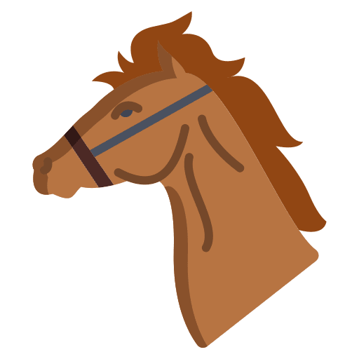 Horse animal kingdom mammal horse head icon