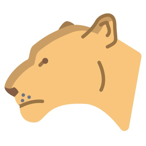 Lioness zoo animals wild life icon