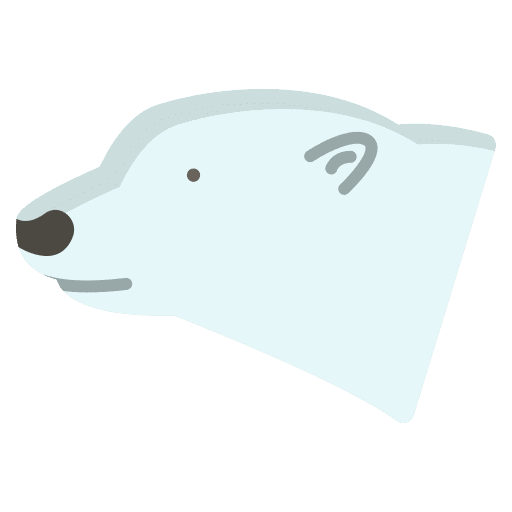 Polar bear animal kingdom arctic wild life icon Polar bear animal kingdom arctic wild life icon