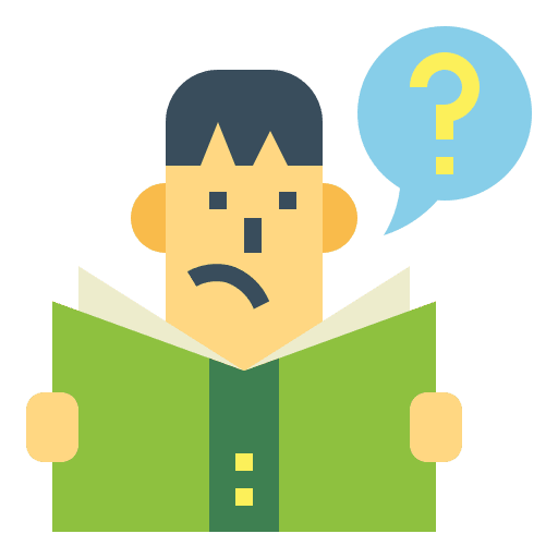 Question book read people icon
