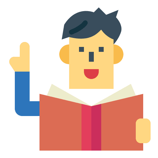 Reading ask reading question icon