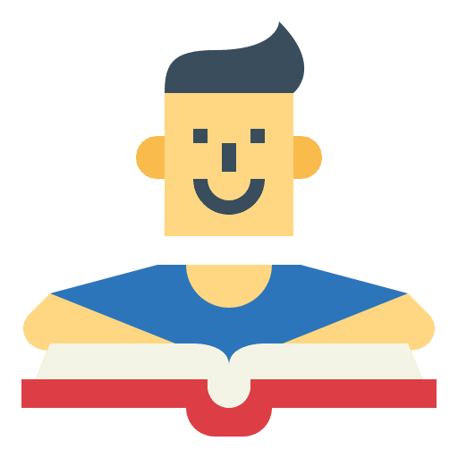 Reading people learning boy icon Reading people learning boy icon
