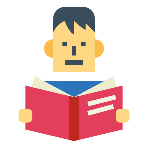 Reading read man people icon Reading read man people icon