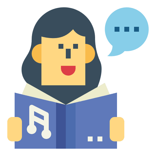 Reading reading education woman icon Reading reading education woman icon