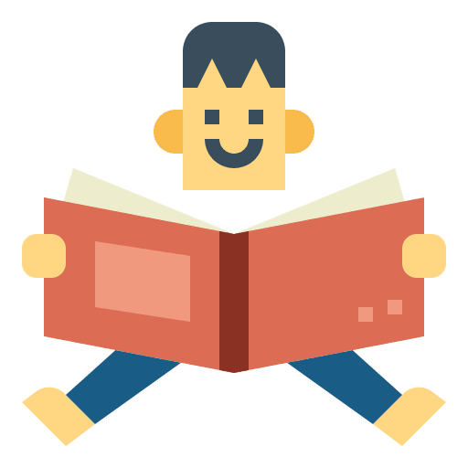 Reading reading learning book icon Reading reading learning book icon