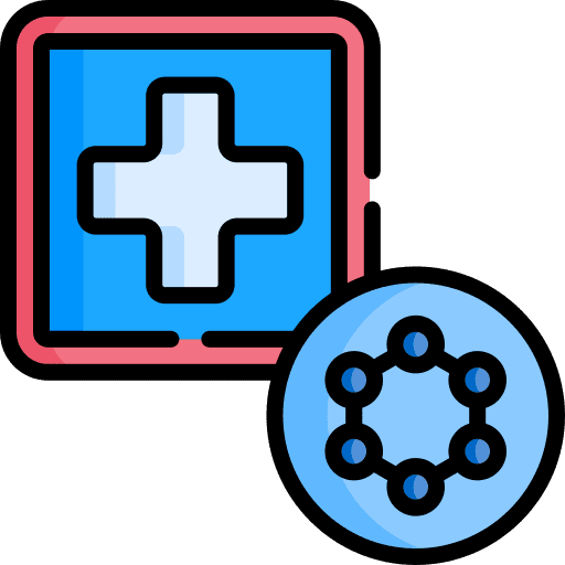 Medical nanotechnology nano technology medical icon
