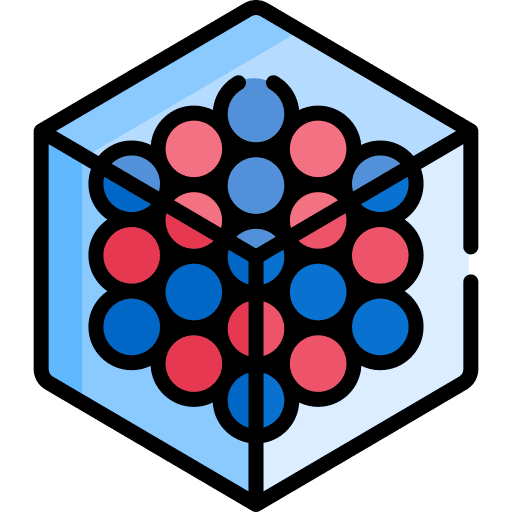 Nanocrystal nanoparticle technology nano technology icon