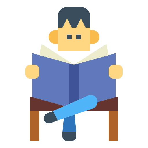 Reading boy education reading icon Reading boy education reading icon