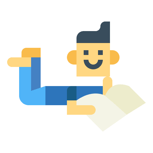 Reading education relax book icon Reading education relax book icon