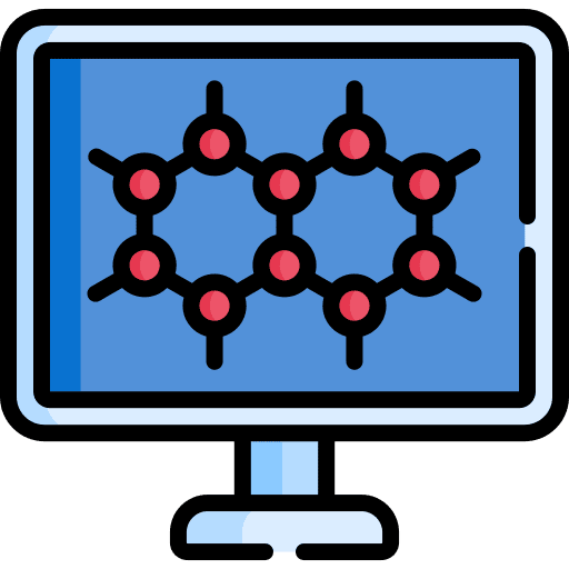 Computer education atom nano icon Computer education atom nano icon