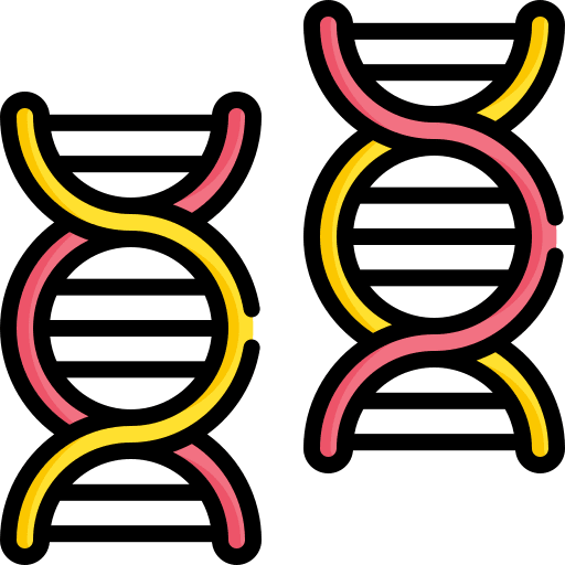 Dna genetical biology science icon Dna genetical biology science icon