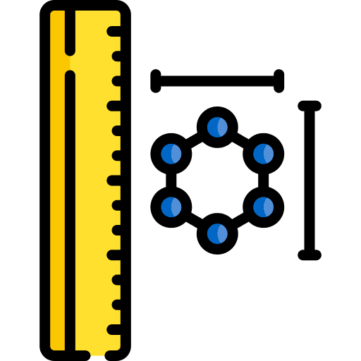 Nanoscale nanotech measurement electronics icon Nanoscale nanotech measurement electronics icon