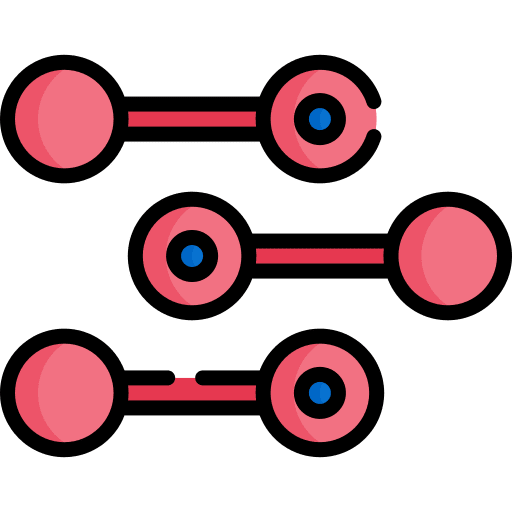 Nanotechnology network high tech future icon Nanotechnology network high tech future icon