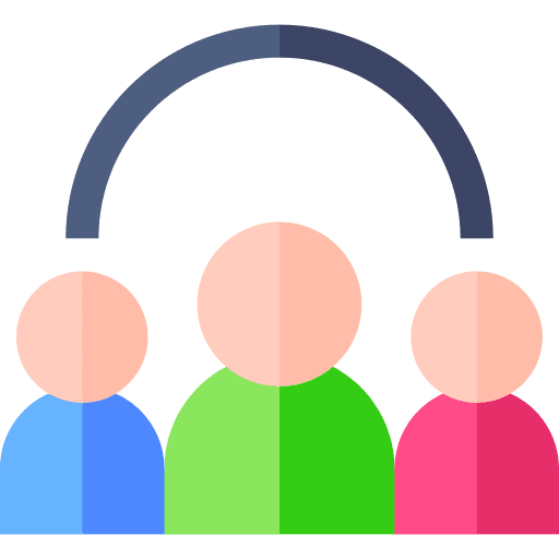 Connection partner members network icon