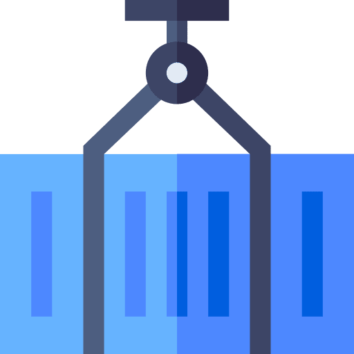 Container crane hook storage box icon
