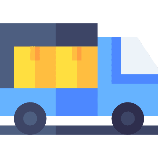 Delivery truck transportation shipping cargo truck icon