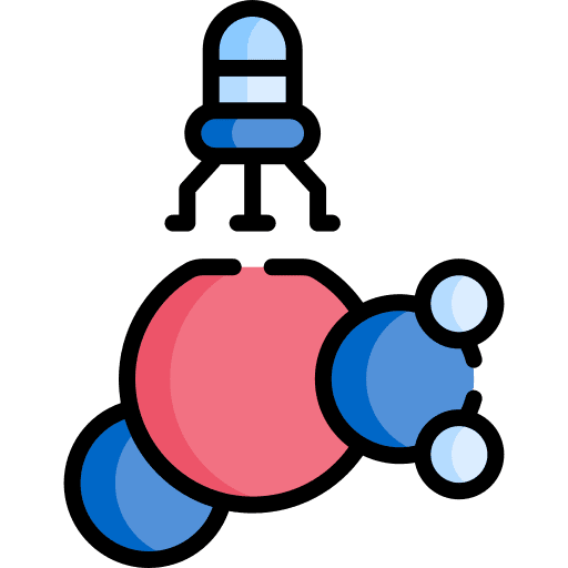 Nanobots cells technology invention icon Nanobots cells technology invention icon