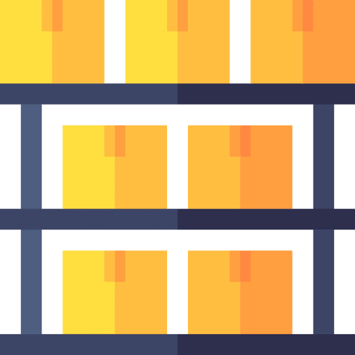 Storage inventory storage shipping and delivery icon